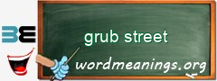 WordMeaning blackboard for grub street